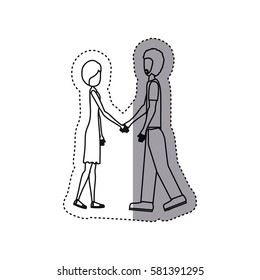 people in love couple icon, vector illustration image