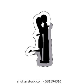 people in love couple icon, vector illustration image