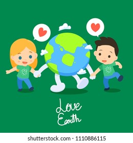 people love the earth.love earth poster