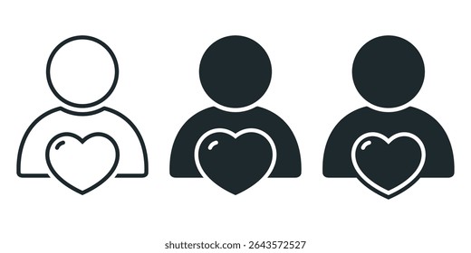 People love icon. Illustration vector
