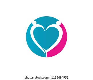 people love vector logo