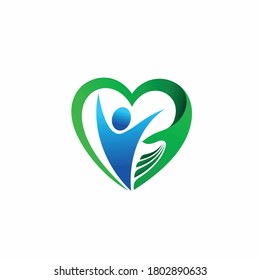 logotipo de personas con vectores de amor