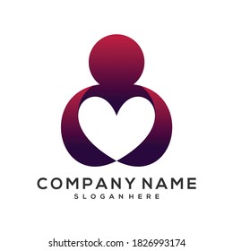 people love vector, love vector logo