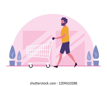People at mall