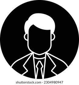people- man- avatar- human- user- Glyph