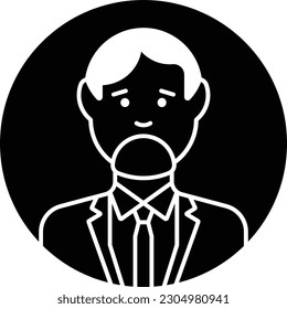 gente- man- avatar- perfil- usuario- glifo