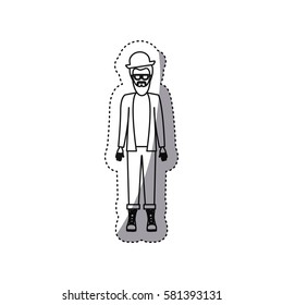 people man icon image, vector illustration stock design