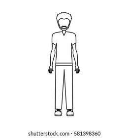 people man icon image, vector illustration stock design