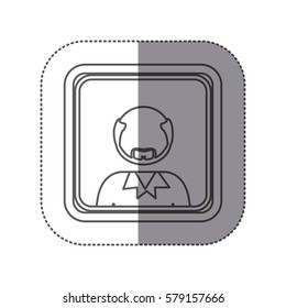 people man icon stock, vector illustration image