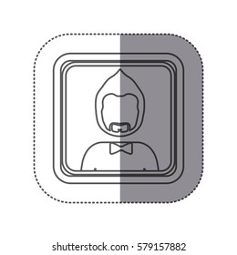 people man icon stock, vector illustration image