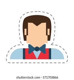 people man nerd icon image, vector illustration design
