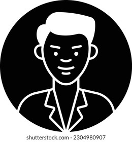 people- man- user- avatar- human- Glyph
