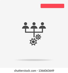 People management icon. Vector concept illustration for design.