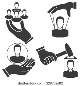 people management, manpower concept