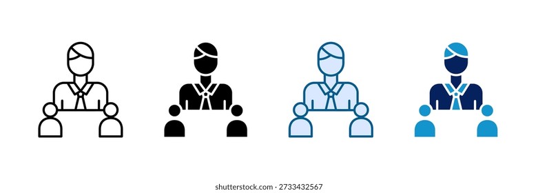 Ícone do Gerenciador de Pessoas - Definir Coleção de Vários Estilos