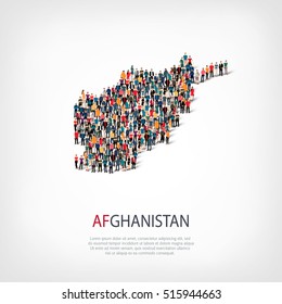 people map country Afganistan vector