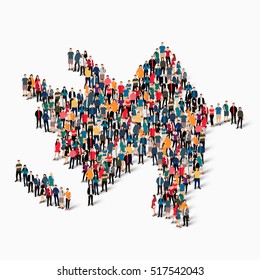 people map country Azerbaijan vector