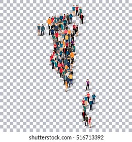 people map country Bahrain vector