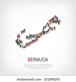 people map country Bermuda vector