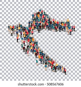 people map country Croatia vector