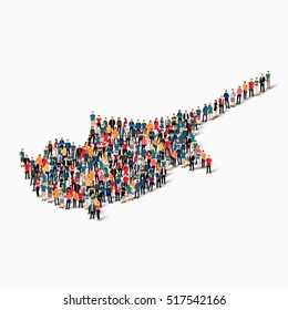 people map country Cyprus vector