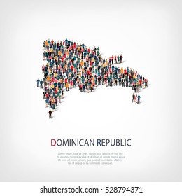 people map country Dominican Republic vector
