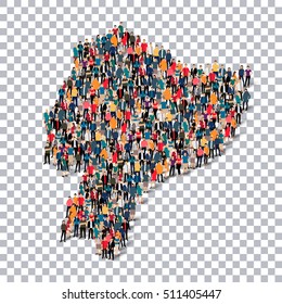 people map country Ecuador vector