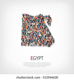 people map country Egypt vector