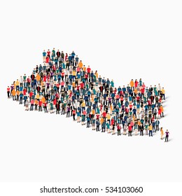 people map country El Salvador vector