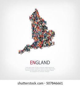 people map country England vector