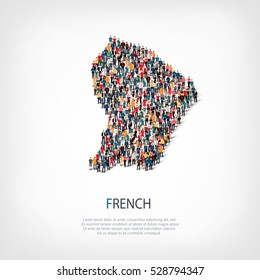 people map country French vector