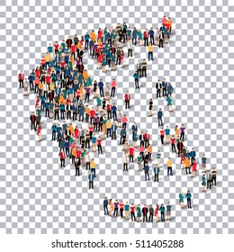 people map country Greece vector