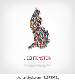 people map country liechtenstein vector