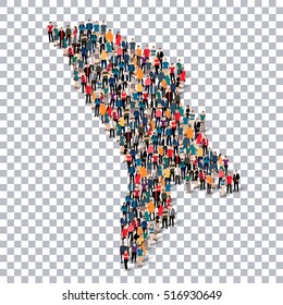 people map country Moldova vector