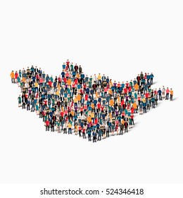 people map country Mongolia vector