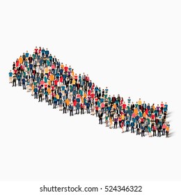 people map country Nepal vector