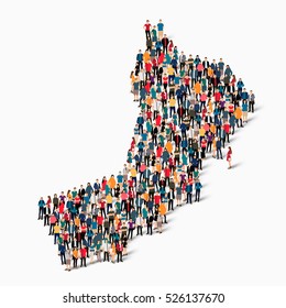 people map country Oman vector