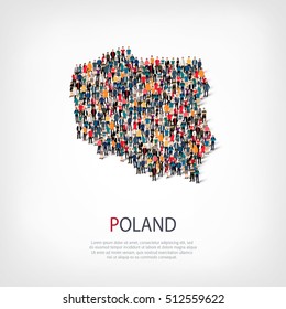 people map country Poland vector