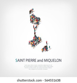 people map country Saint Pierre vector