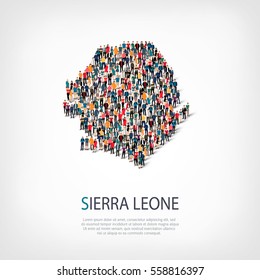 people map country Sierra Leone vector
