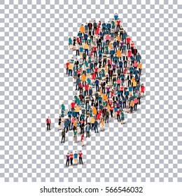 people map country South Korea vector