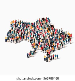 people map country Ukraine vector