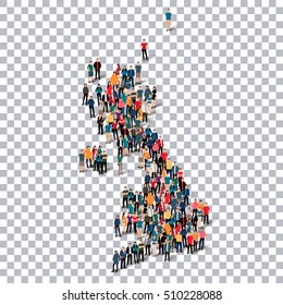 people map country United Kingdom vector