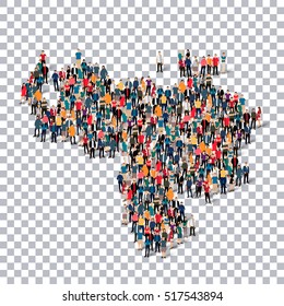 people map country Venezuela vector