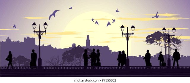 People meet and communicate with each other