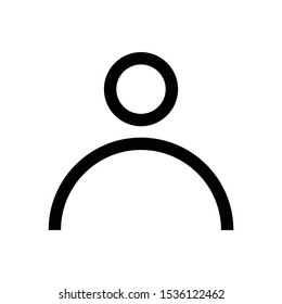 people men interface line vector single icon