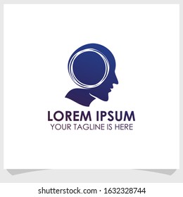 people mindset icon logo template design vector
