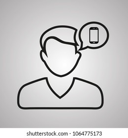 people mobile icon