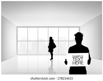 People in Modern Interior