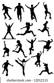 people in move - vector pack